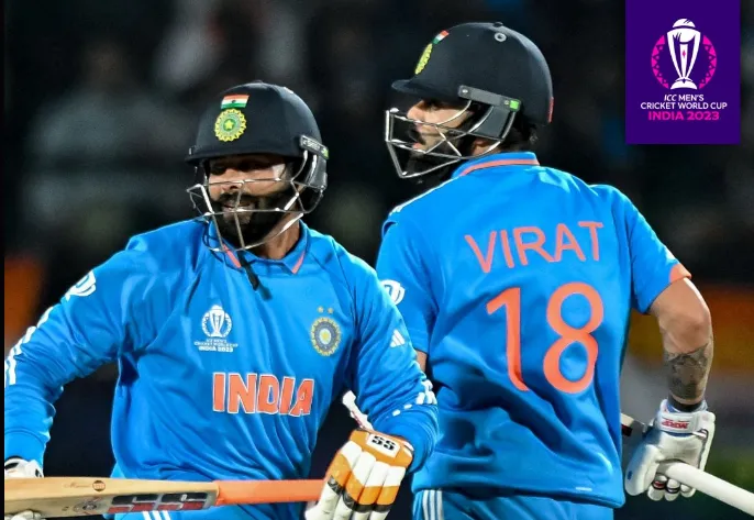 കോഹ്ലിയുടെ ഫിഫ്റ്റി ഇന്ത്യക്കു വേൾഡ് കപ്പിൽ തുടർച്ചയായ അഞ്ചാം വിജയം സമ്മാനിച്ചു, തിരിച്ചുവരവ് ഗംഭീരമാക്കി ഷാമി