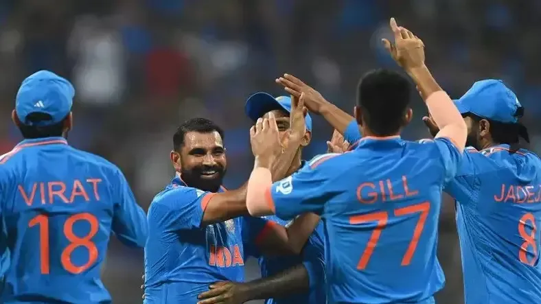 India gets into semi finals of cricket world cup 2023. (Image: ICC World Cup)
