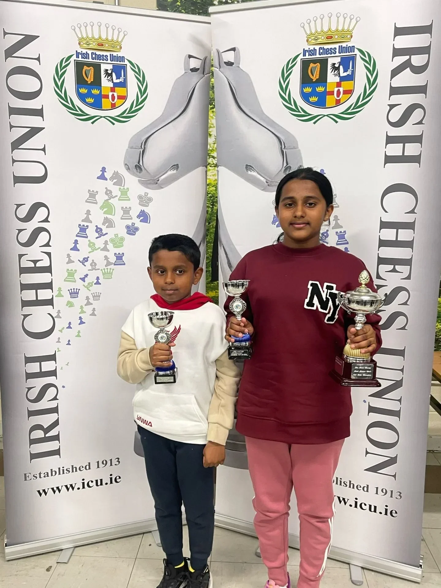 historic victory for malayalee siblings at irish junior chess championships 2025 3