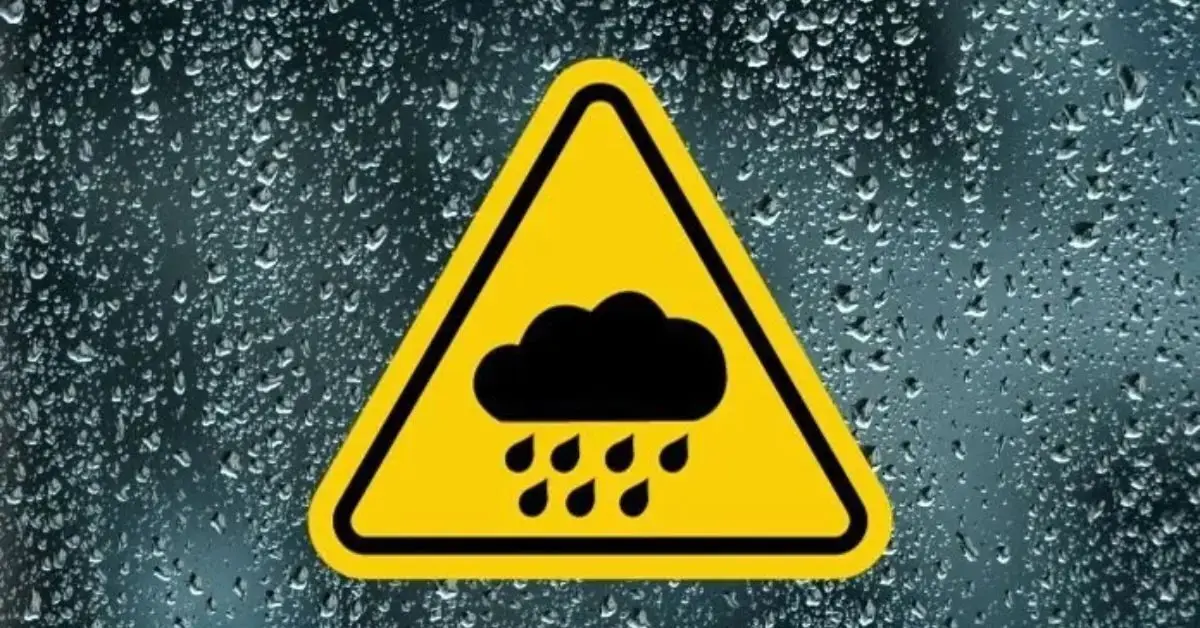 yellow rain warning