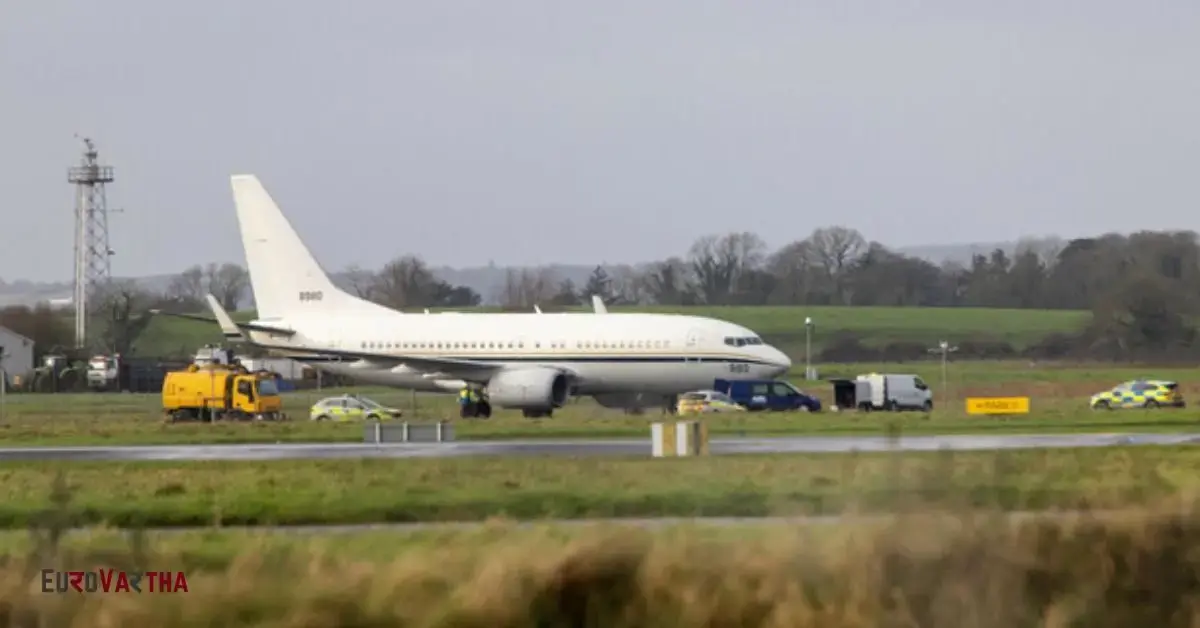 three arrested after van breaches security at shannon airport, targeting us military jet.